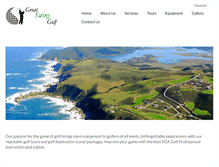 Tablet Screenshot of greatswinggolf.com